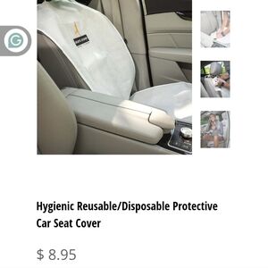 Set Of 3 Car Seat Cover - White NWOT